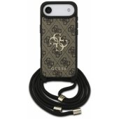4G Big Logo Cord Stap Crossbody Case iPhone Air Brown