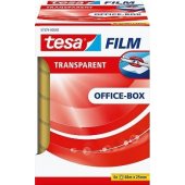 Tesa tesafilm Office Box, 6 ritinėliai, 66 m, 25 mm, skaidri