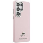 Grained PU Leather Karl and Choupette Heads Mag Galaxy S26 Ultra Pink