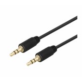 Stereo garso laidas 3.5 mm 5m juodas