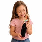 Anlily fashion doll in dark jeans, colorful top, blonde hair