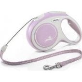 Flexi automatinis pavadėlis New Comfort XS, juosta 3 m, rožinis