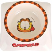 Balta melamino dubenėlis katėms su Garfield