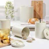 RH03270CEU7 Ribbed 4-Piece Countertop Set - Cre