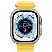 Watch Ultra Cellular 49mm Titanium Case/ Yellow Ocean Band