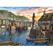 Ravensburger Puzzle 500 pc Sunrise in the Harbor