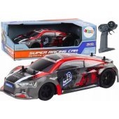 Nuotoliniu būdu valdomas automobilis 1:18, guminiai driftui skirti ratai, raudonas