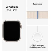 Watch Series 9 Cellular 45 mm žvaigždžių šviesos/ žvaigždžių šviesos sportinė apyrankė (Loop)