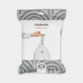BRABANTIA maisiņi H 50-60L (iepak. 40gab.) balts 138744