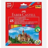 Faber-Castell 48 spalvoti pieštukai su drožtuku, pilis