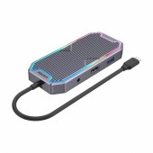 D1029A USB-C HDMI PD 100W RGB Grey