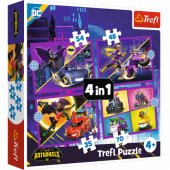 Dėlionė - 4 viename - Susipažink su Batwheels - Warner Batwheels 34658