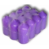 Candles Violet Ø4x8.5cm 12pcs