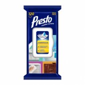 Presto PRESTO_2w1 Universali valymo šluostė + valymo skystis, 120 vnt.