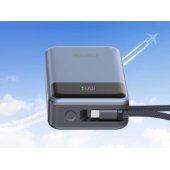 Power bank OnPower 600 built-in cable 20000 mAh PD65W dark grey
