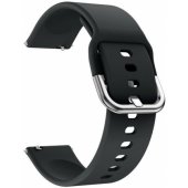 22 mm juoda silikoninė apyrankė