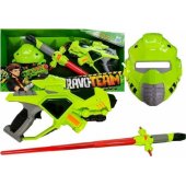 Space Weapons lazerinis pistoletas, šviesos kardas, kaukė, žalia