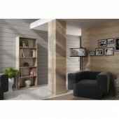 Topeshop 60 cm stelažas, lentyna, spintelė knygoms ir segtuvams, sonoma