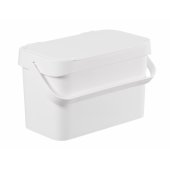 BIO šiukšliadėžė 5 l, balta