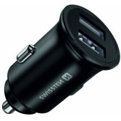 Metal Premium Car Charger 2 x USB 24W / 4.8A Black