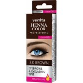 Venita Professional Henna Color Gel geliniai antakių ir blakstienų dažai 3.0 Br