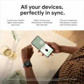 Pixel Watch LTE 41mm Polished Silver/ Sport Band Charcoal