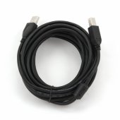 Aukščiausios kokybės USB-A į USB-B kabelis 4.5 m juodas