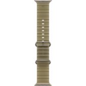49 mm permatoma jūros dumblių spalvos Ocean Band, natūralaus titano apdaila