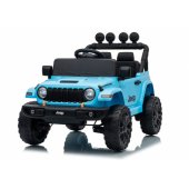 Jeep Rubicon DK-JWR558 24V šviesiai mėlyna akumuliatorinė transporto priemonė
