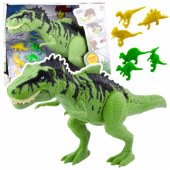 Dinosaur Set With Small Figures Moving Sounds Green