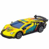 RC nuotoliniu būdu valdomas sportinis automobilis, LED žibintai, geltonas, 1:22