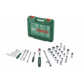 Bosch Powertools 1/ 4" + 1/ 2" terkšlinių raktų komplektas su galvutėmis, 60 dalių