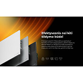 AGH0005S LED Premium Eco Smart Heater Grey
