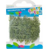 Craft with Fun CF OZDOBA DEK TASMA LISTKI 2M/ 3,5CM zielony 12/ 288