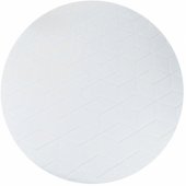 _8337924 Strado apvalus kilimas Rabbit 140 cm, baltas – pliušinis, minkštas