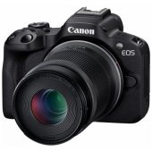 „EOS-R50“ + „RF-S 18-45mm IS STM“ + „RF-S 55-210mm IS STM“ juodas
