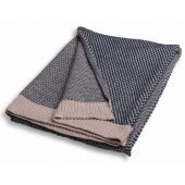 MINI RATTLE 80x100cm Blue/ Brown