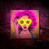 Neon ART LED Power Woman FLA02