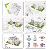 CubicFun 3D dėlionė Baltieji rūmai, JAV