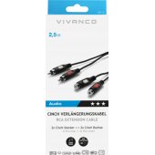 Kabelis 2xRCA - 2xRCA 2.5m (46018)