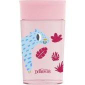 Dr Browns DR BROWN`S-TC01093-PUODELIS 360* GERIMAS KAIP IŠ STIKLINĖS 300ML ROŽINIS