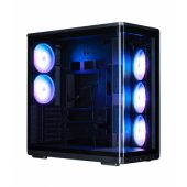 _8479203 Zalman P60, ATX vidutinio dydžio bokšto tipo kompiuterio korpusas, 5 x 120 mm ARGB ventiliatoriai, juodas