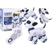 Nuotoliniu būdu valdomas interaktyvus robotas šuo, šoka ir vykdo komandas, mėlynas
