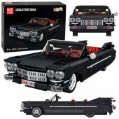 Konstruktoriaus kaladėlės Classic Car Cabrio Cadi-Elrado, juodos, 1324 vnt.