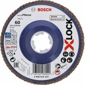 Bosch X-LOCK vėduoklinis diskas BfM, 125mm, K60 - 2608619210 eng.