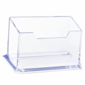 Transparent Plastic Business Card Holder 11cm