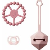 Silicone Dummy and Comfort Gift Set Pink