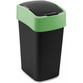 FLIP šiukšliadėžė 25L, juoda/ žalia