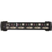4 prievadų USB DVI Dual Link/ Audio KVMP jungiklis
