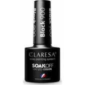 Claresa Soak Off UV/ LED hibridinis lakas 900 Black 5ml
